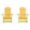 Flash Furniture White Poly Resin Adirondack Rocking Chairs, 2PK JJ-C14705-YLW-2-GG - alternate 3